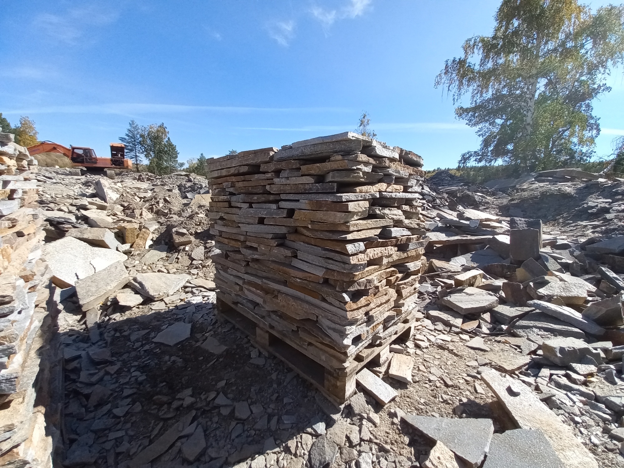 Плитняк златолит серебристый для мощения на бетон купить в Красногорске