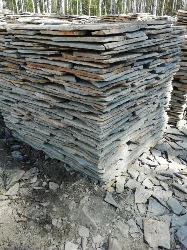 Плитняк златолит Уральский для цоколя, отмостки купить в Красногорске